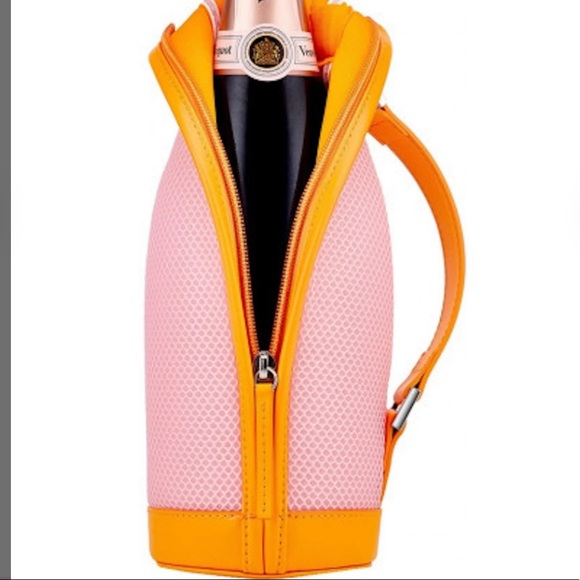 ⭐️LIMITED EDITION COLLECTABLE⭐️VEUVE CHAMPAGNE THERMAL ZIPPER BOTTLE JACKET+GIFT - Picture 9 of 16